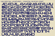 Coastal Blocks - Futuristic Font, a Sans Serif Font by 177Studio (Thumbnail 8 of 8)