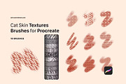 Cat Skin Procreate Texture Brushes, a Brush Add-On by GearShift (Thumbnail 3 of 3)