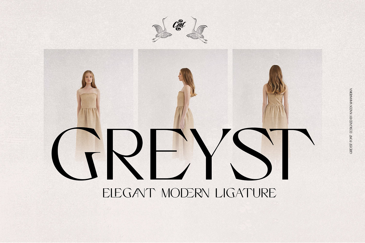 Greyst - Exotic Modern font, a Serif Font by creativemedialab (Photo 1 of 9)