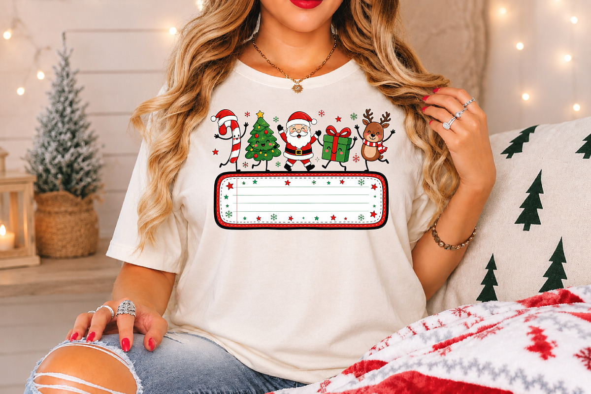 Christmas Doodle Custom Name Sign, a Seasonal Illustration by Rose Art (Photo 4 of 4)