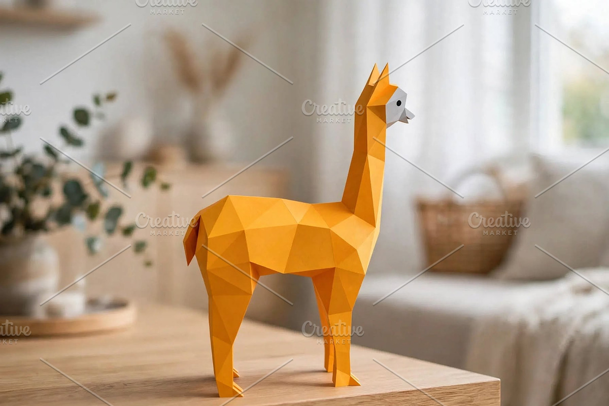 Alpaca sculpture - 3d papercraft, a Card Template by PAPER amaze (Photo 5 of 5)