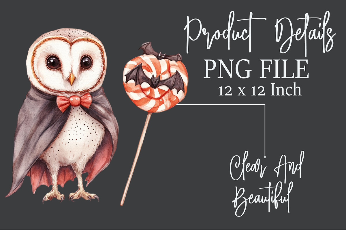Halloween Birds Watercolor Clipart, an Illustration by Rose Art (Photo 6 of 7)