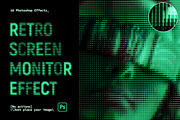 Retro Screen Monitor Effect - PS CC, a Templates & Theme by MDG (Thumbnail 1 of 10)