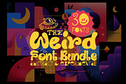 Weird Font Bundle - 30 Typefaces!, a Serif Font by HipFonts (Thumbnail 1 of 15)