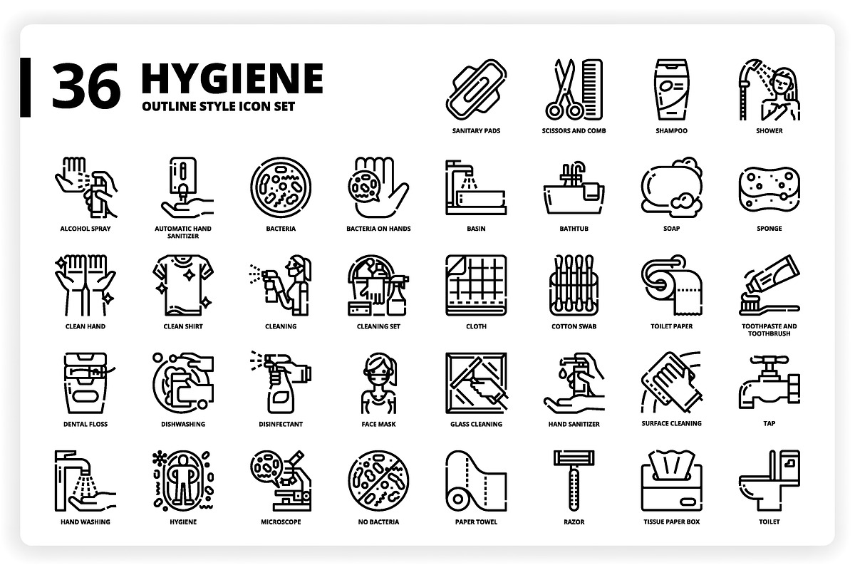 3,600 Icons x3 Styles, an Outline Icon by monkik (Photo 176 of 299)