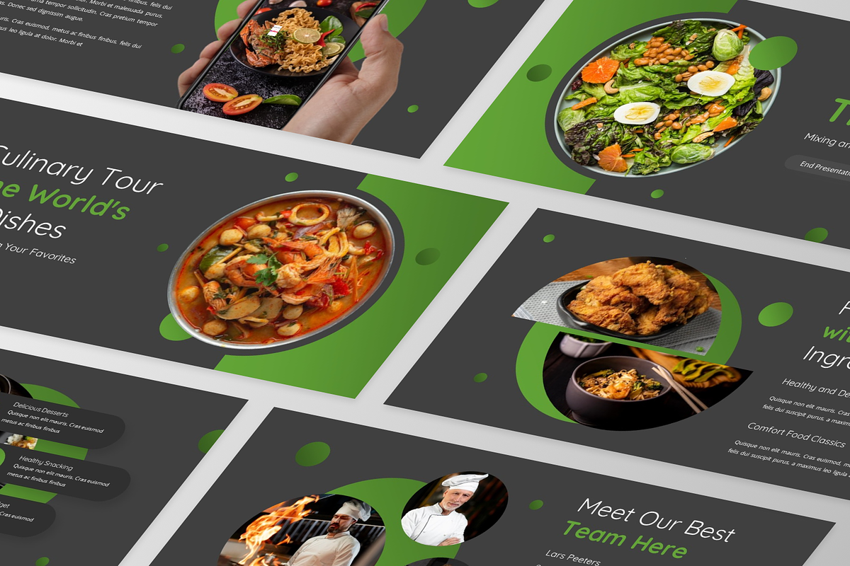 FoodDeezz - Food Google Slide, a Presentation Template by GraphauseProject (Photo 4 of 6)