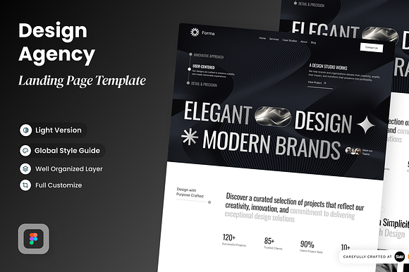 Forma - Design Agency Landing Page preview 5