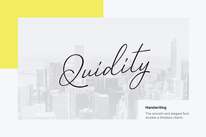 Quidity - Handwriting Typeface