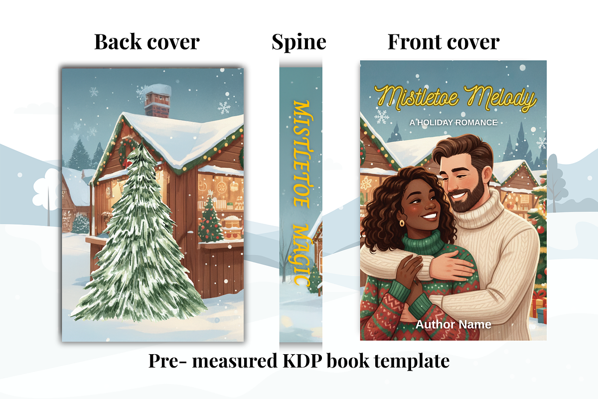 Premade Holiday Romance Book Cover preview 5