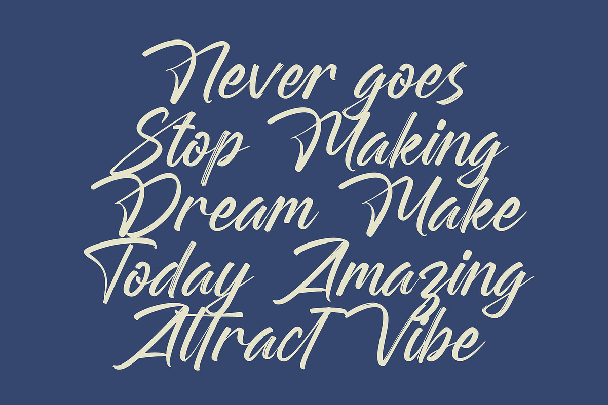 Rangdak Morattes Bold Brush Type, a Script Font by Letterena Studios Script (Photo 6 of 20)