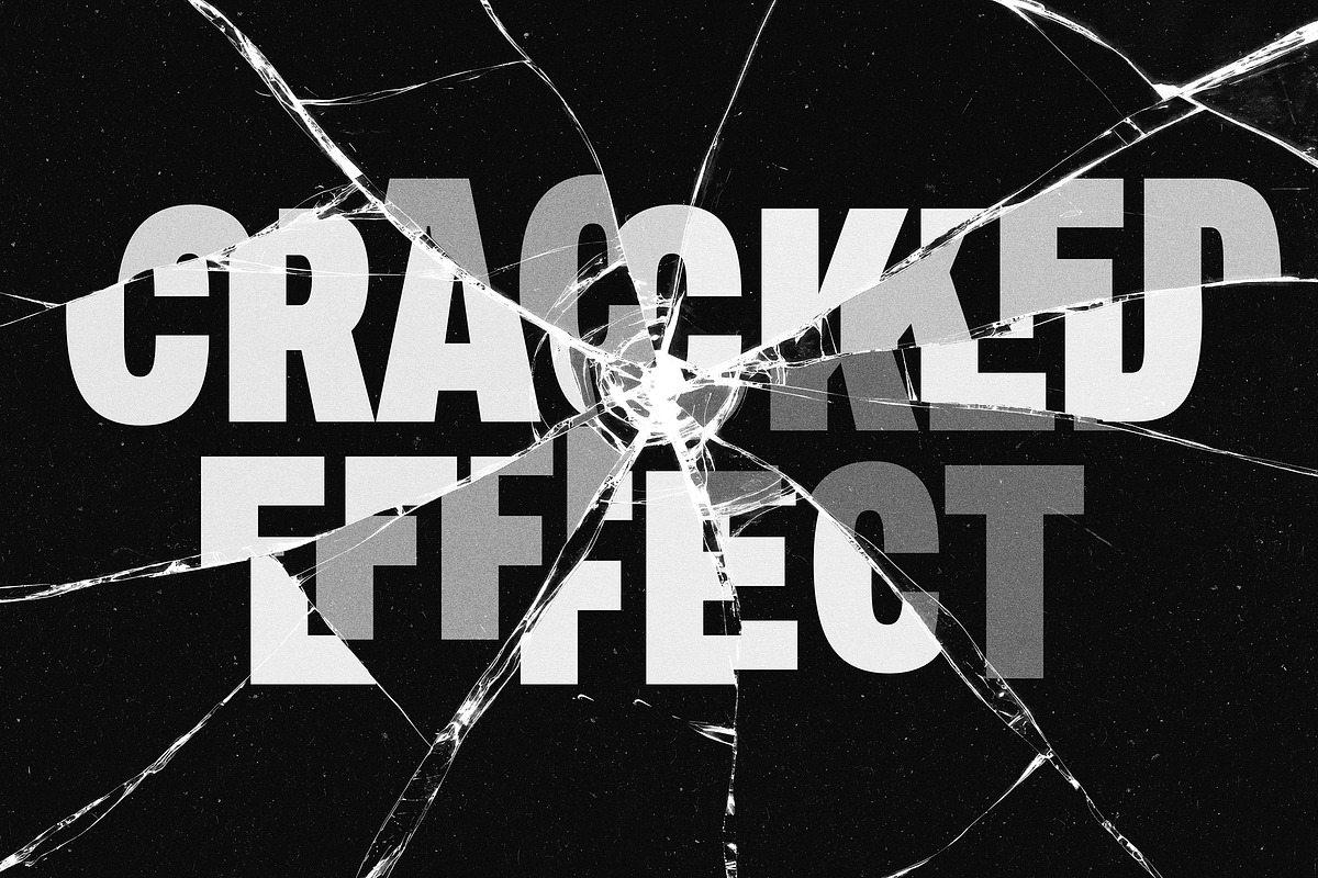 Broken Glass Text Effect, a Layer Style Add-On by Design Squad