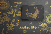 Vintage engraving. Zodiac Signs, an Animal Illustration by Chikovnaya (Thumbnail 1 of 15)