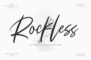 Rockless, a Script Font by Fargun Studio (Thumbnail 1 of 13)