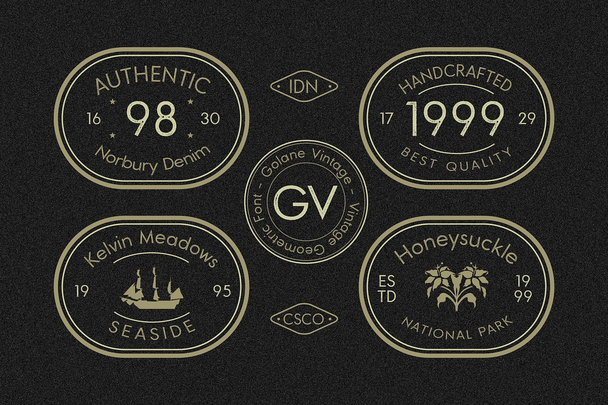 Golane Vintage, a Sans Serif Font by Craft Supply Co. (Photo 7 of 8)