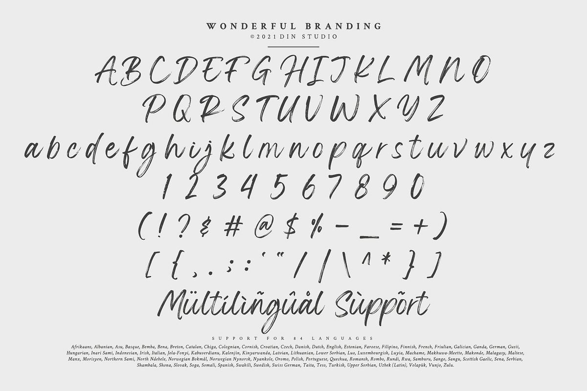 Wonderful Branding, a Script Font by din-studio.com (Photo 8 of 10)