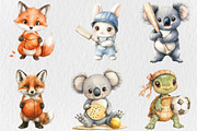 Cute Animal Sports Clipart, a Sport Illustration by Rose Art (Thumbnail 3 of 3)