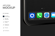 Square App Icon Branding Mockup, a Product Mockup by graphypix (Thumbnail 2 of 4)
