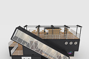 3D Model Container Cafe 6, an Architecture 3D Model by SR 3D Visual (Thumbnail 12 of 26)