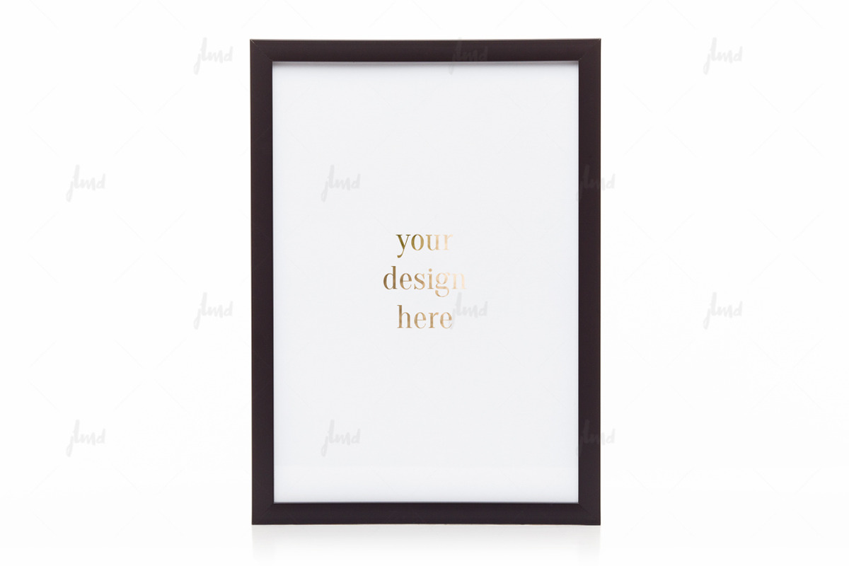 Dark styled frame isolated mockup, a Print Template by JustLikeMyDesktop (Photo 3 of 3)