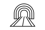 Tunnel Line Icon, an Outline Icon by Pexelpy (Thumbnail 1 of 2)