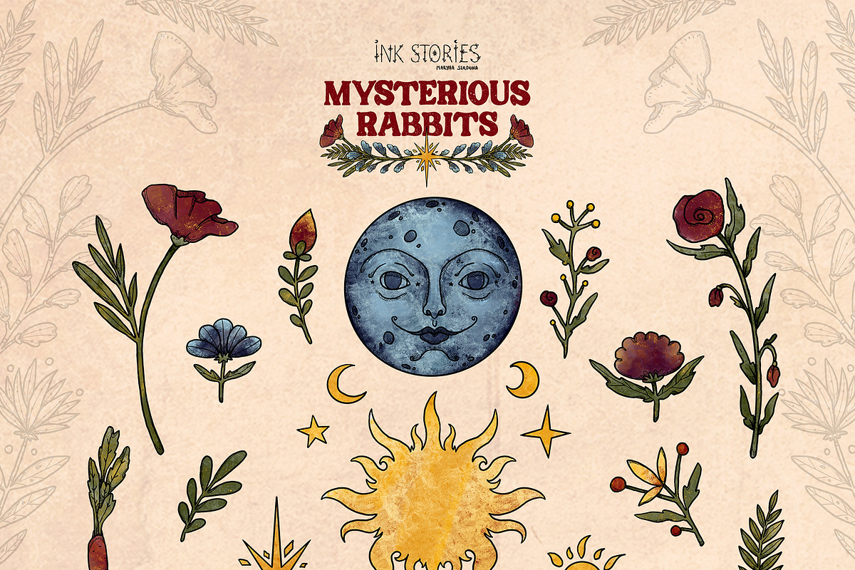 Mysterious Rabbits, an Animal Illustration by Ink Stories (Photo 7 of 29)