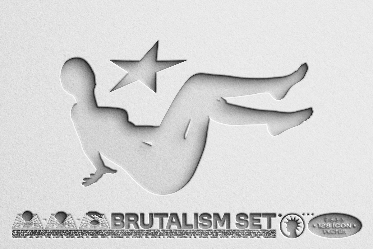 BRUTALISM ICON ABSTRACT SHAPES, an Object Graphic by BonkiStudio (Photo 2 of 4)
