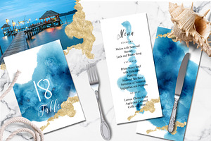 Ocean Wedding Invitations Suit