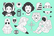 Y2K Illustrations and Elements Set, an Object Illustration by Vasya Kobelev (Thumbnail 2 of 17)