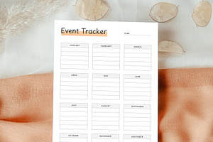 Event Tracker, a Stationery Template by DesignDevisers