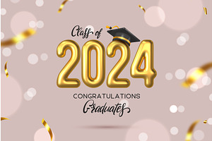 Graduation ceremony composition., an Object Illustration by Liudmyla Matviiets