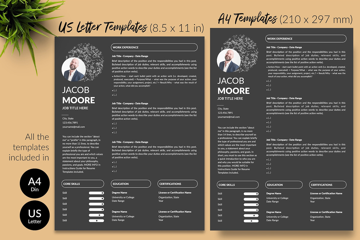 Creative CV Bundle / Resume - Jacob, a Resume Template by Templates Design Co. (Photo 14 of 23)