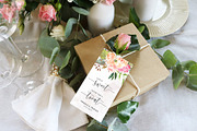 Gift Favor Tags Canva Template, an Invitation Template by ShineOnWedding (Thumbnail 1 of 8)