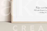 Landscape Wood Frame Leaning Mockup, a Product Mockup by OakstoneCreative (Thumbnail 4 of 5)