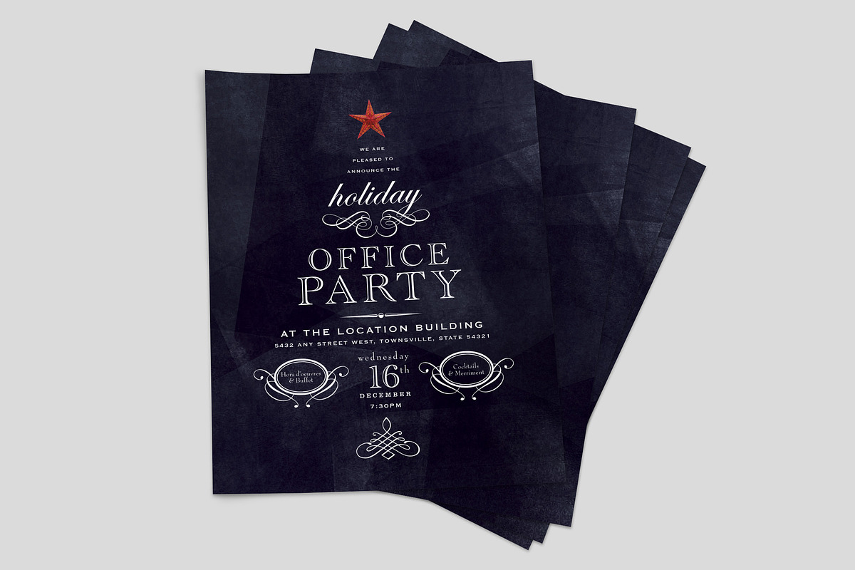 Holiday Office Party Flyer, a Flyer Template by StockLayouts (Photo 2 of 3)