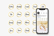 Gold Instagram Highlights Canva, a Graphic by DeeBeeDesign (Thumbnail 5 of 7)