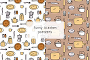 Funny kitchen patterns, a Pattern Graphic by Lyolya Profitrolya (Thumbnail 1 of 4)