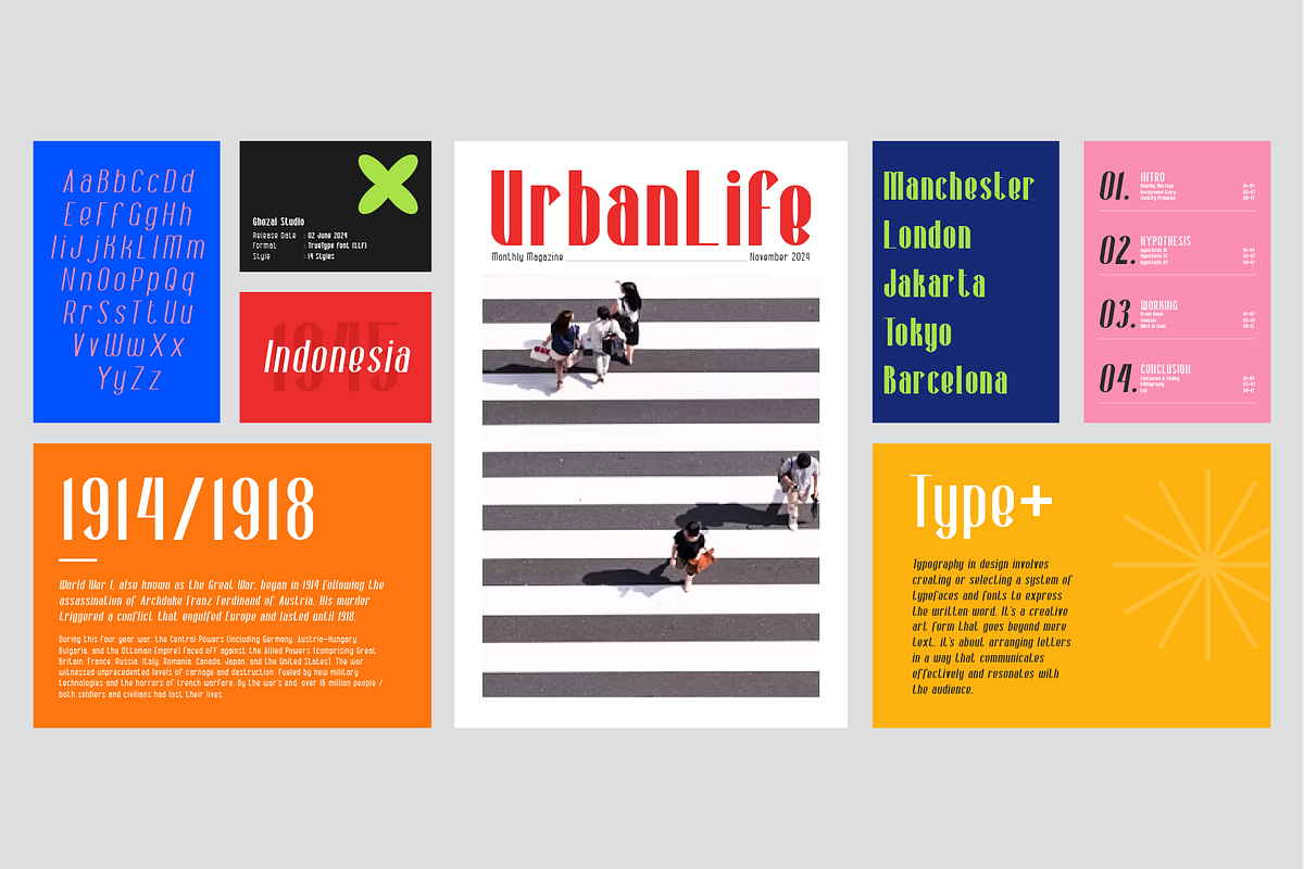 Korria - Sans, a Sans Serif Font by ghozai studio (Photo 4 of 7)