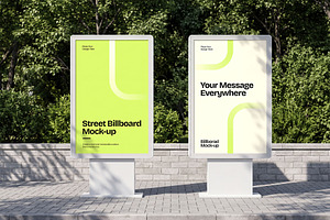 Street Billboard Mockup