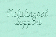 Emalina Scipt Fonts, a Script Font by mahstudios (Thumbnail 12 of 15)