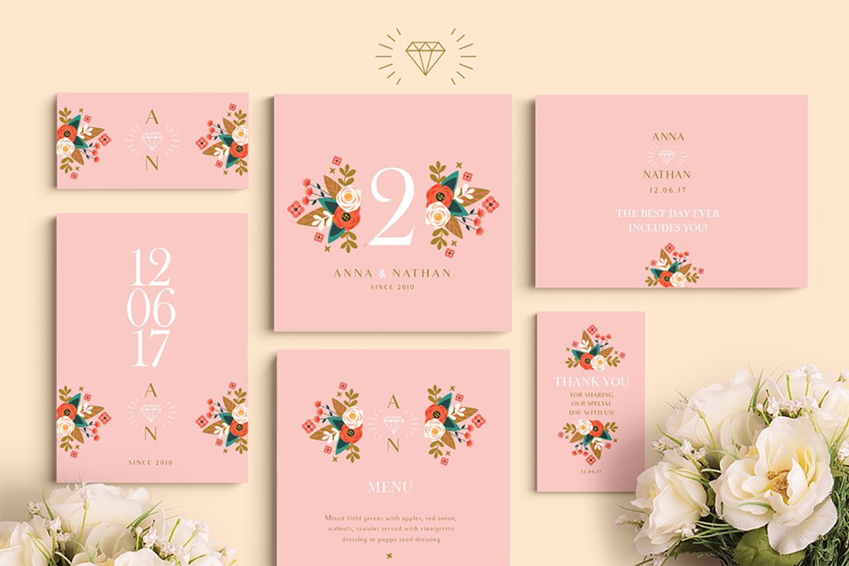 Wedding Collection: 7 sets-49 files, an Invitation Template by Werlang Paper (Photo 38 of 46)