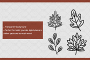 Autumn Leaves Clipart and Patterns, a Pattern Graphic by Drafts n Doodles (Thumbnail 5 of 8)