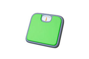 Weight scale 3d icon. Isolated, a Technology Illustration by Valerie Bodnar