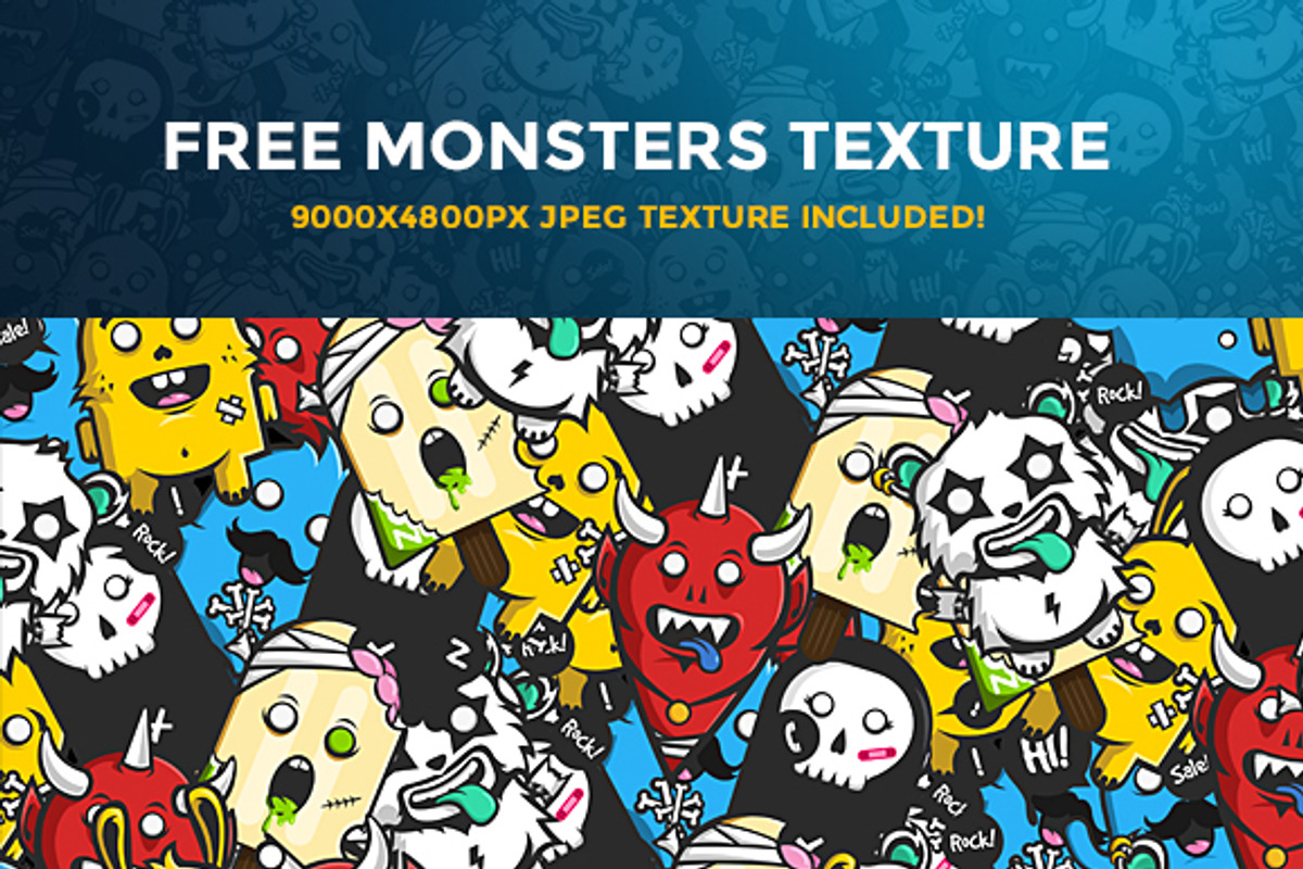 Monsters Badge Set preview 4