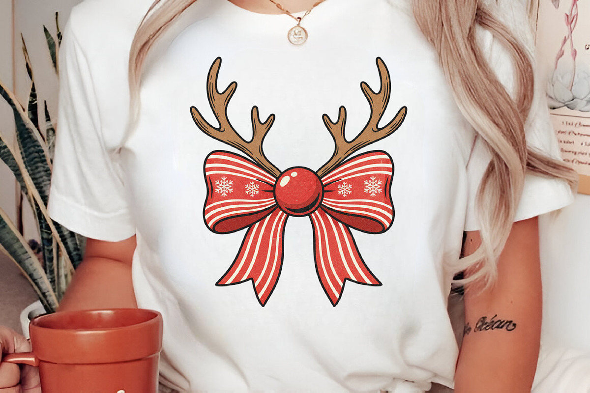 Christmas Reindeer Bow Png,Coquette, an Illustration by Libby Wishes (Photo 5 of 6)