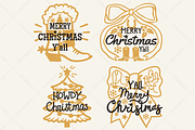 Cowboy Christmas SVG Bundle Western, a Seasonal Illustration by TanchaArt (Thumbnail 1 of 11)