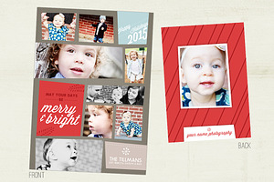 Kraft Squares Holiday Photo Card