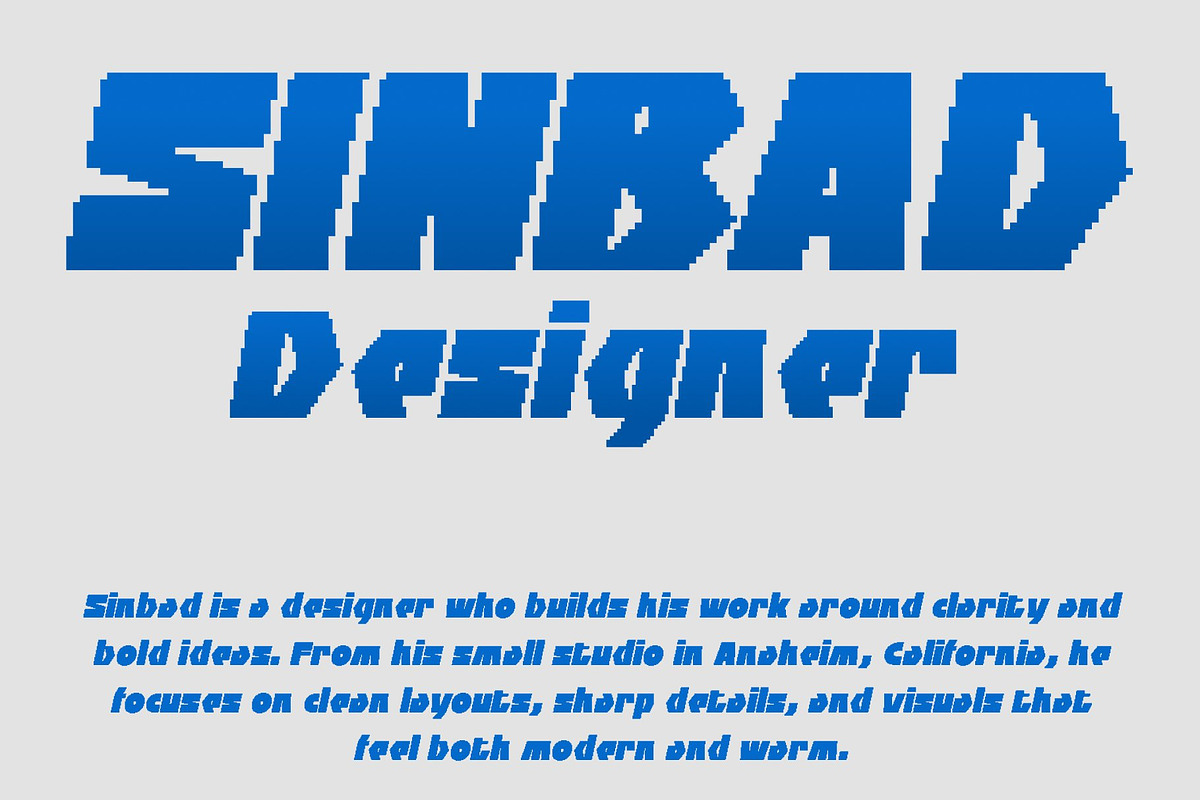 CS Boldier Pixel, a Sans Serif Font by Craft Supply Co. (Photo 2 of 8)