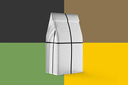 Coffee Pouch Back 3/4 view, a Packaging Mockup by easymock (Thumbnail 5 of 7)
