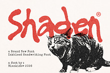 Shaden an Inkbleed Handwritting Font