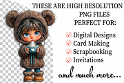 Whimsica Watercolor Coffee Girl Clip, a Person Illustration by Daily.Designs (Thumbnail 2 of 5)